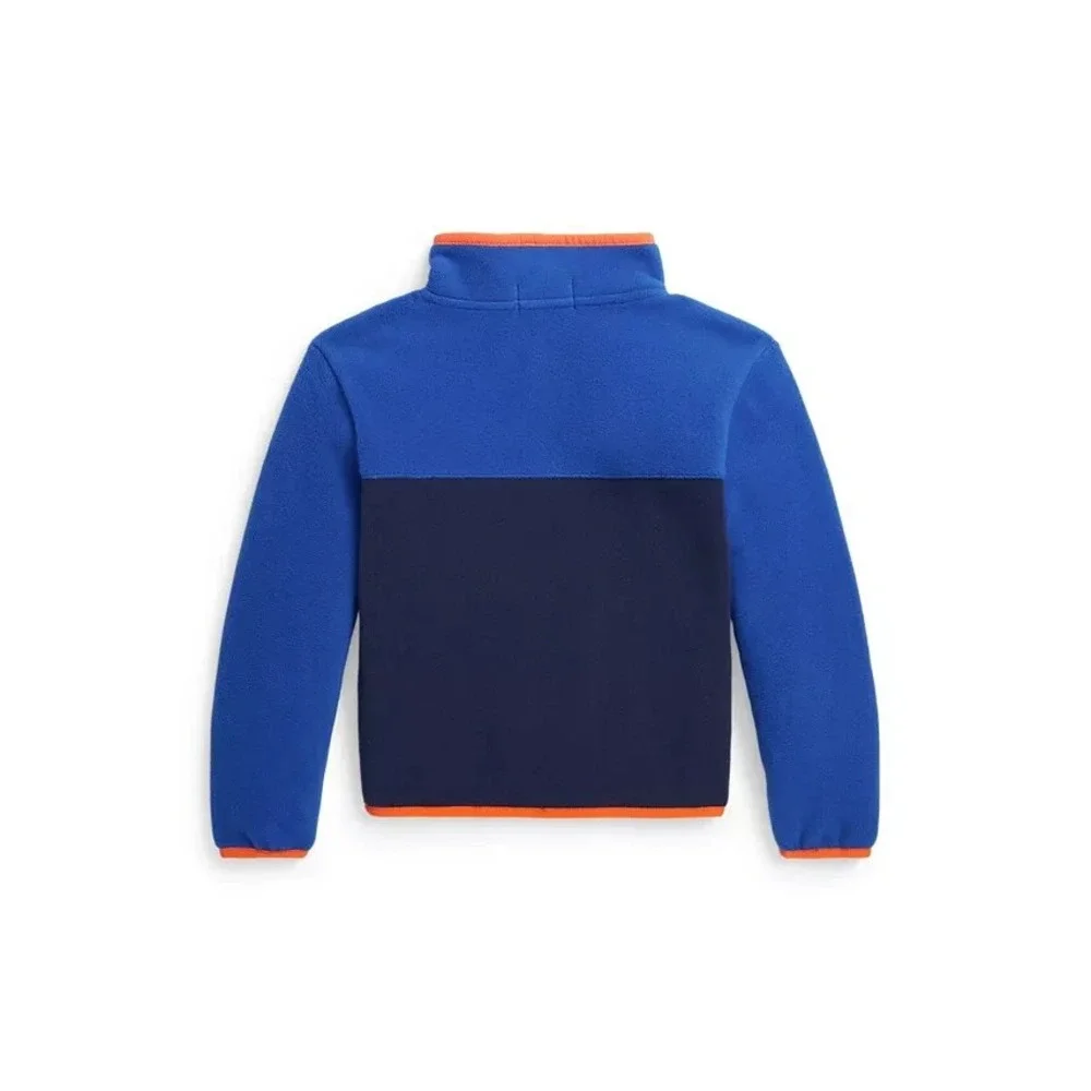 Polo Ralph‎ Lauren  Boys Color Blocked Fleece Pullover Medium 10 12 NEW